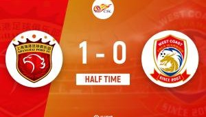 半场-莱昂纳多补射破门+失点VAR3次介入 海港暂1-0西海岸